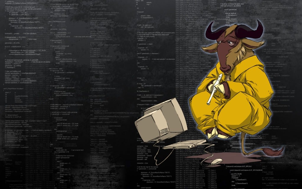 gnu computer cartoon