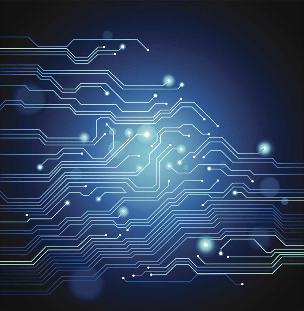 Circuit board abstract vector background