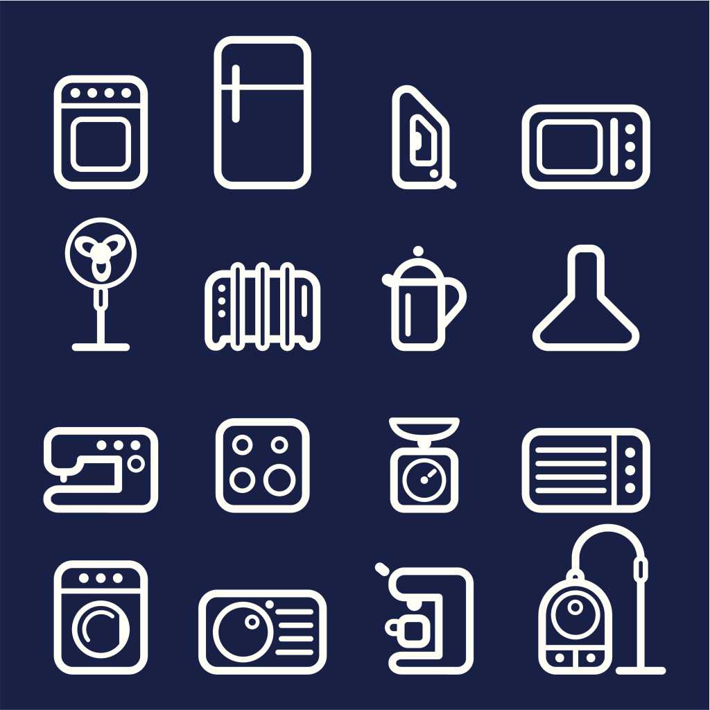Icons - household appliances