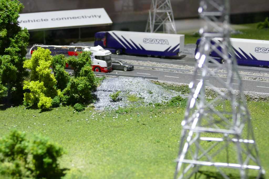 20160225 stock mwc ericsson vehicle connectivity display model trucks 2