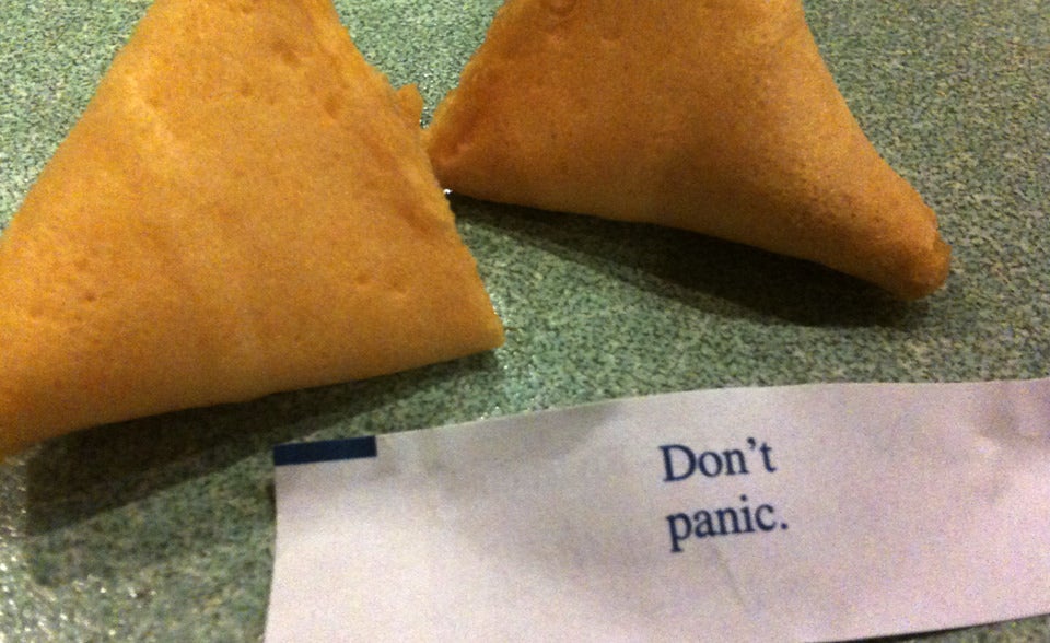 don't panic fortune cookie