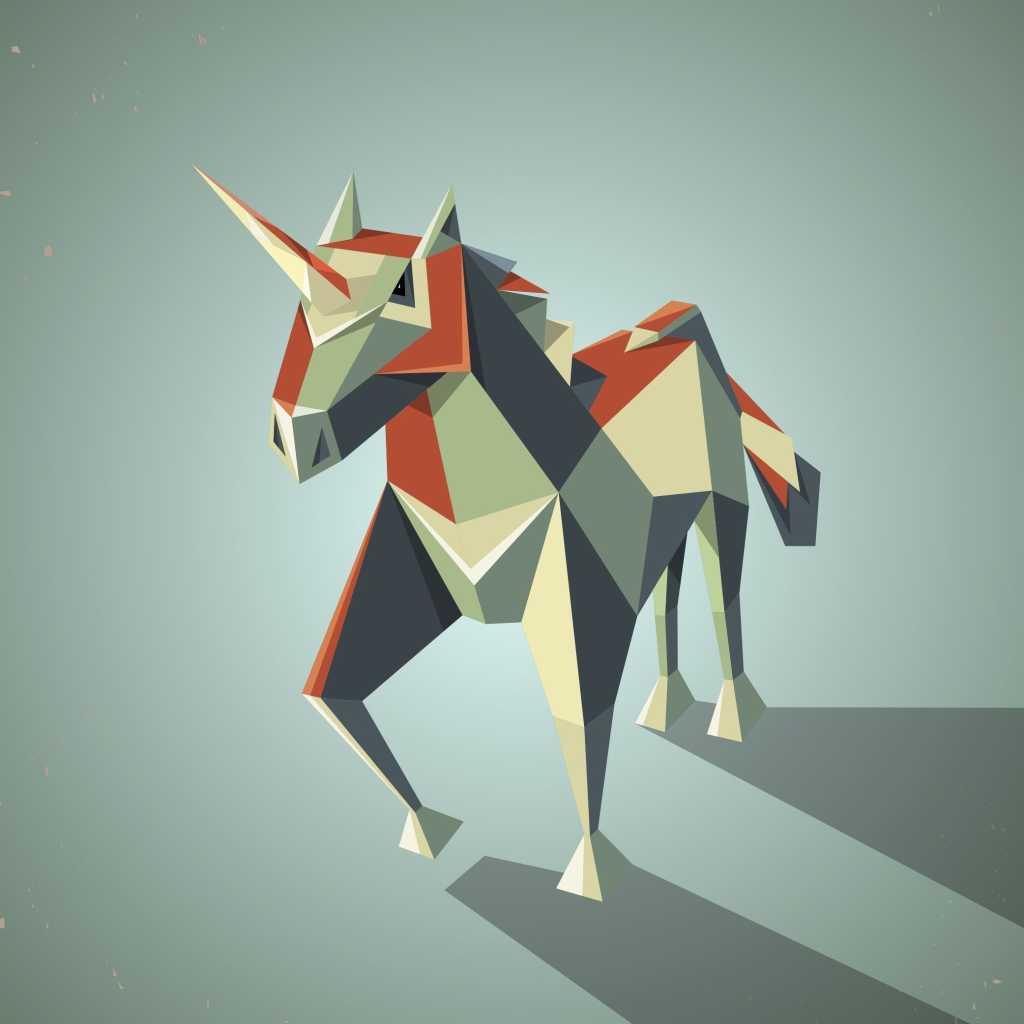 Oragami unicorn
