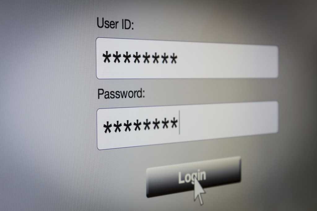 User ID Password login