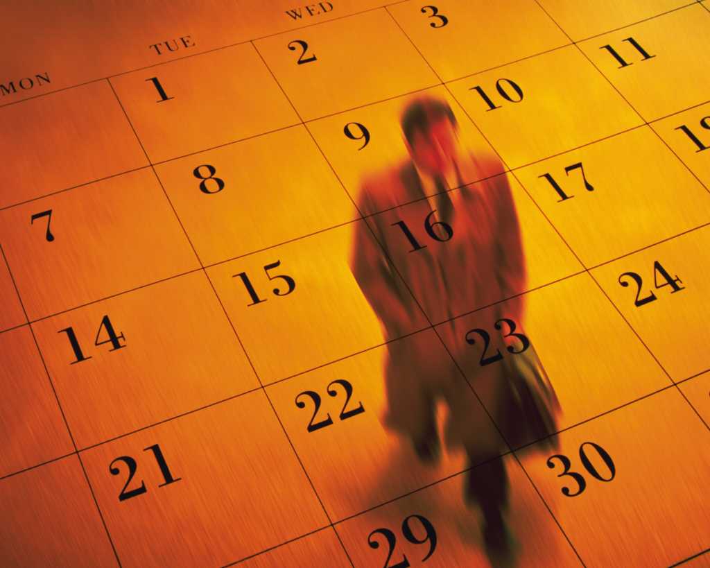 Businessman and calendar, cg, composition, high angle view, blurred motion    79301807