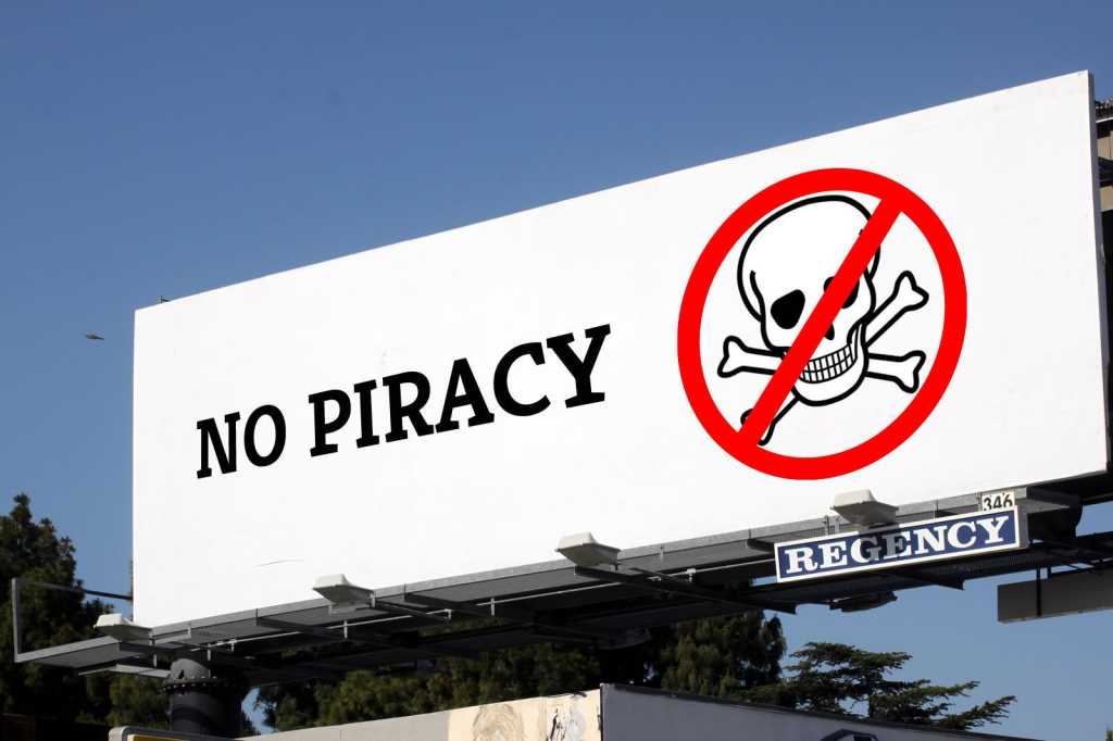 No Piracy sign