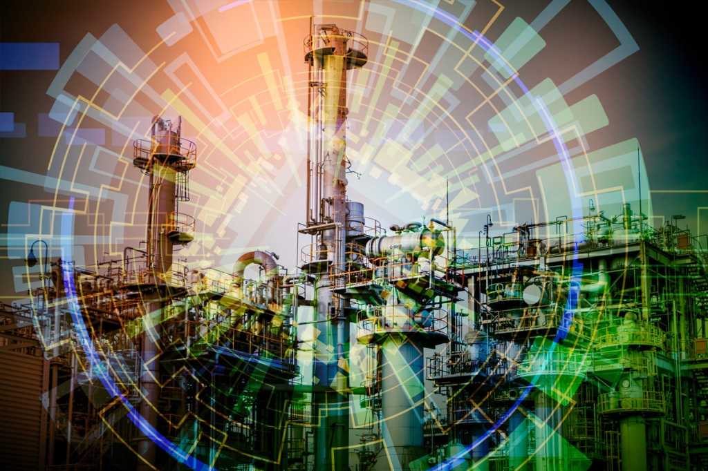 abstract industrial iot internet of things