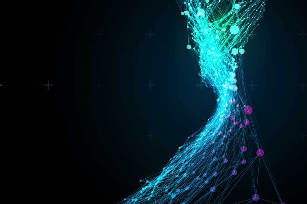 abstract connection lines dots plotted points network vector