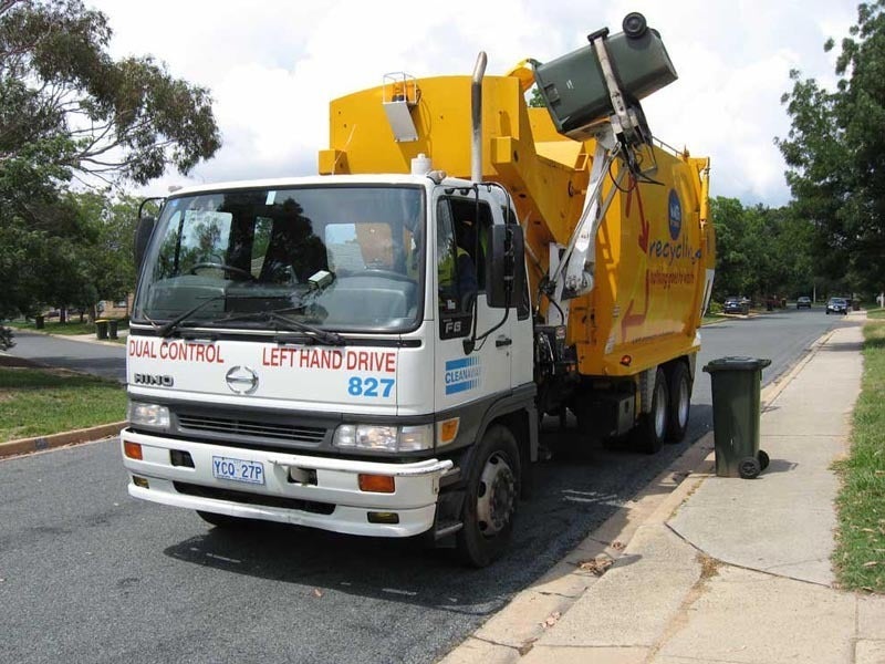 garbage collection trash truck
