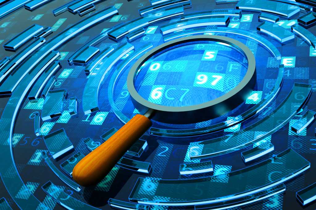 analyze / inspect / examine / find / research / data / magnifying glass