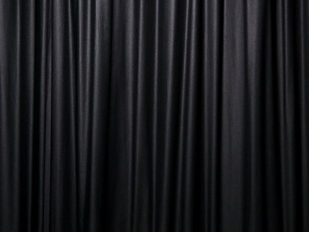 black curtain
