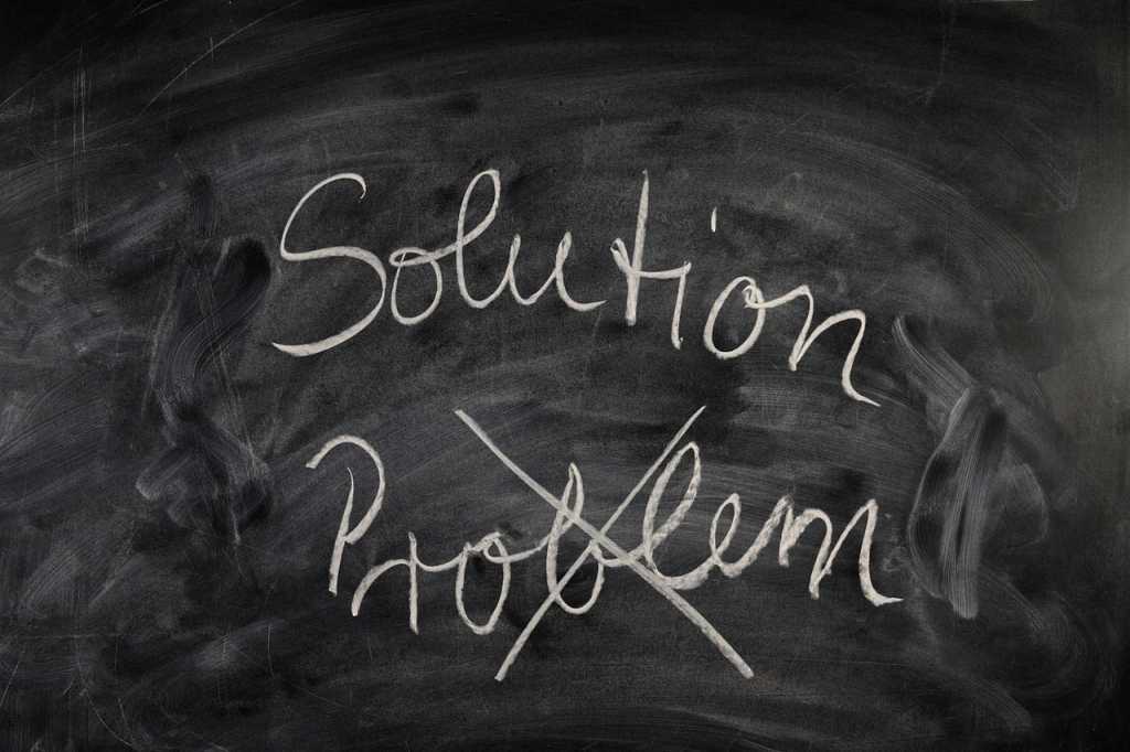 solution problem blackboard chalkboard