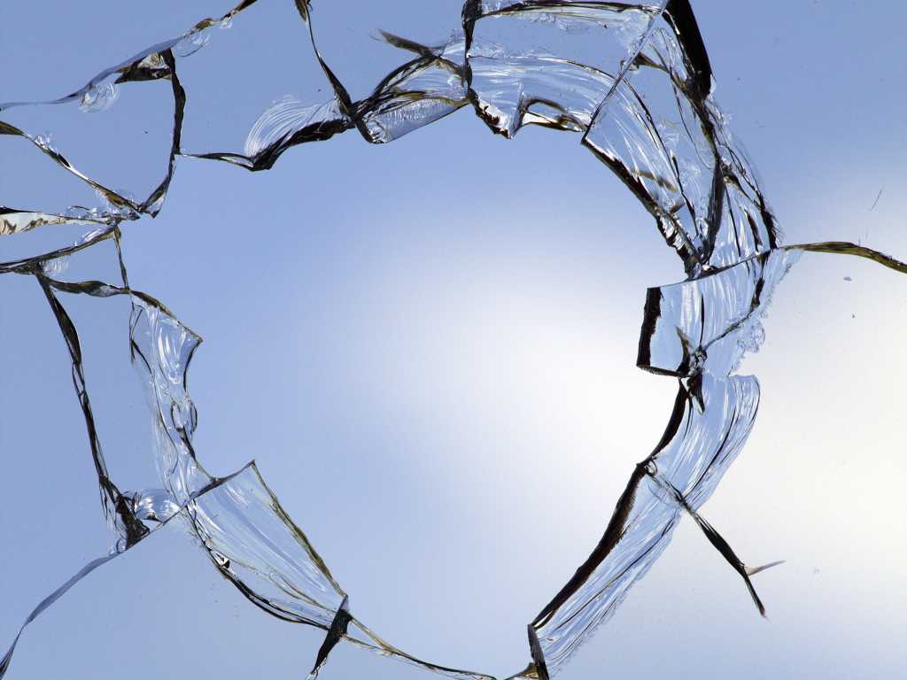 broken glass window