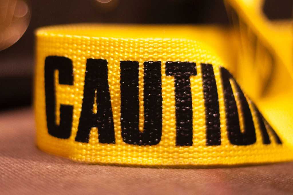 caution tape avoid mistake mistakes be careful crime scene by christian storto fotografia getty