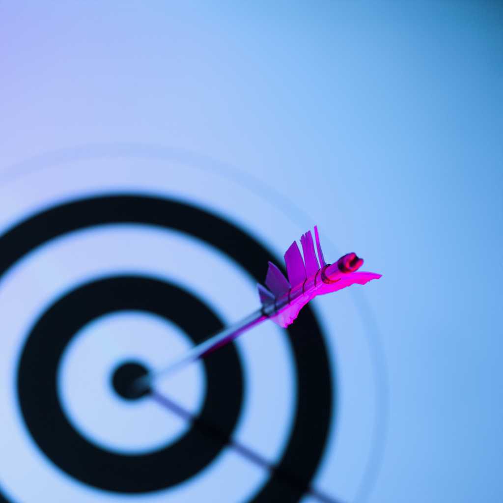 close up of arrow in bulls eye of target skd283477sdc