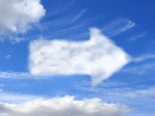 cloud arrow