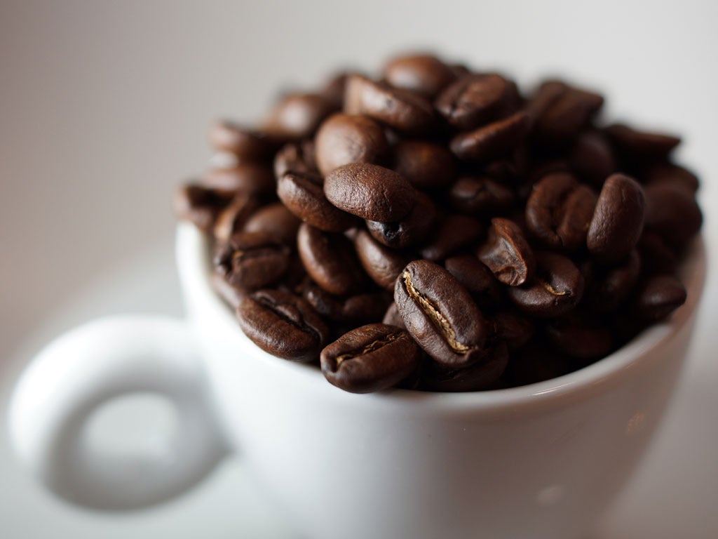 coffee beans java cup