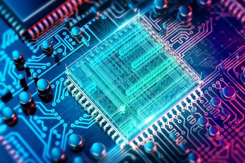colorful circuit board mother board computer nodes hardware