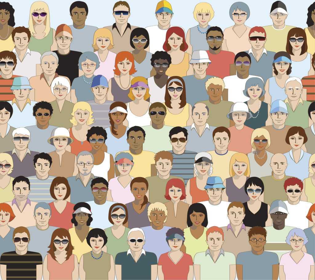 crowd of sports spectators seamless 164455698