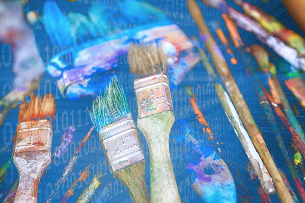 data artist visualization explainer paint brush  paint colorful diverse