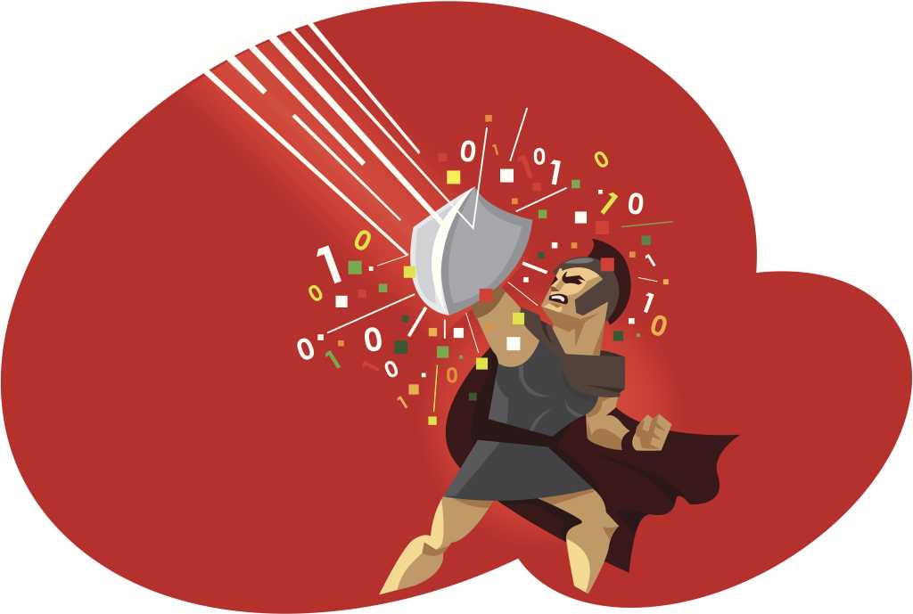 digital warrior fight against virus computer 155895292