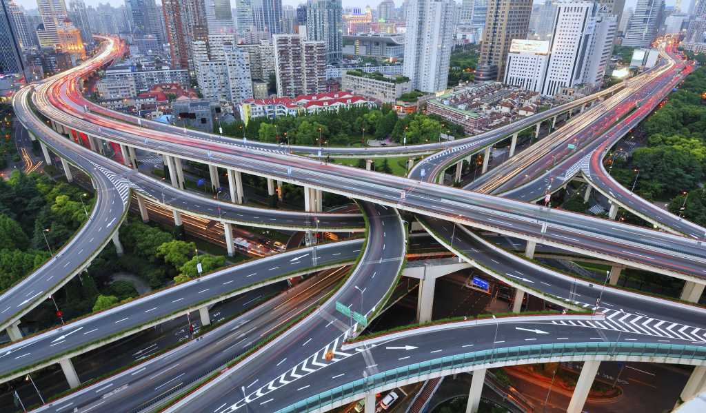 elevated roads in shanghai 156280050