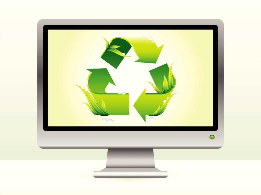 Environmentally-friendly, energy-saving monitor