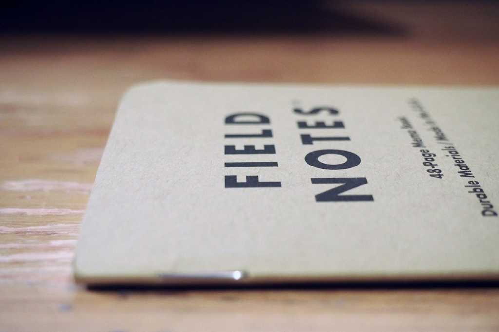 field notes / journal / lessons / learning / casestudy