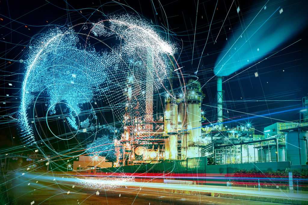 Power Plant World globe composite