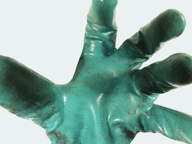 green glove grab steal