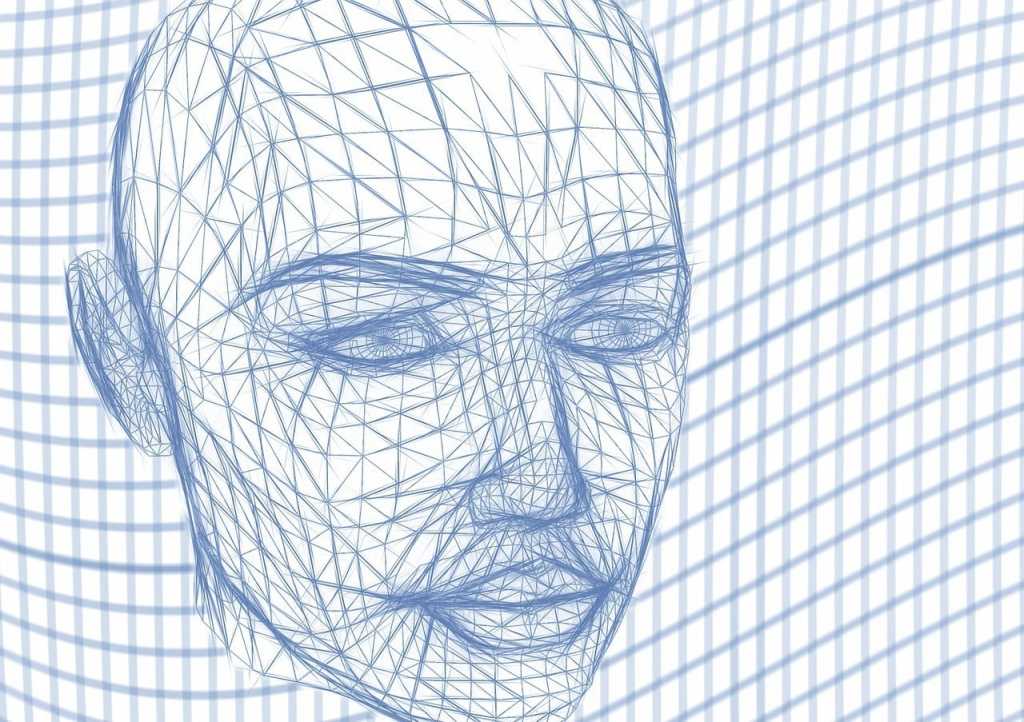 machine learning head wireframe