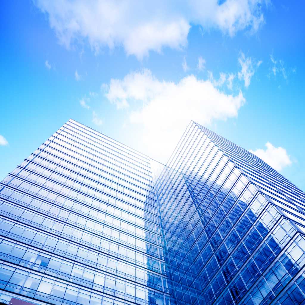 hirise office building against sky 98044133