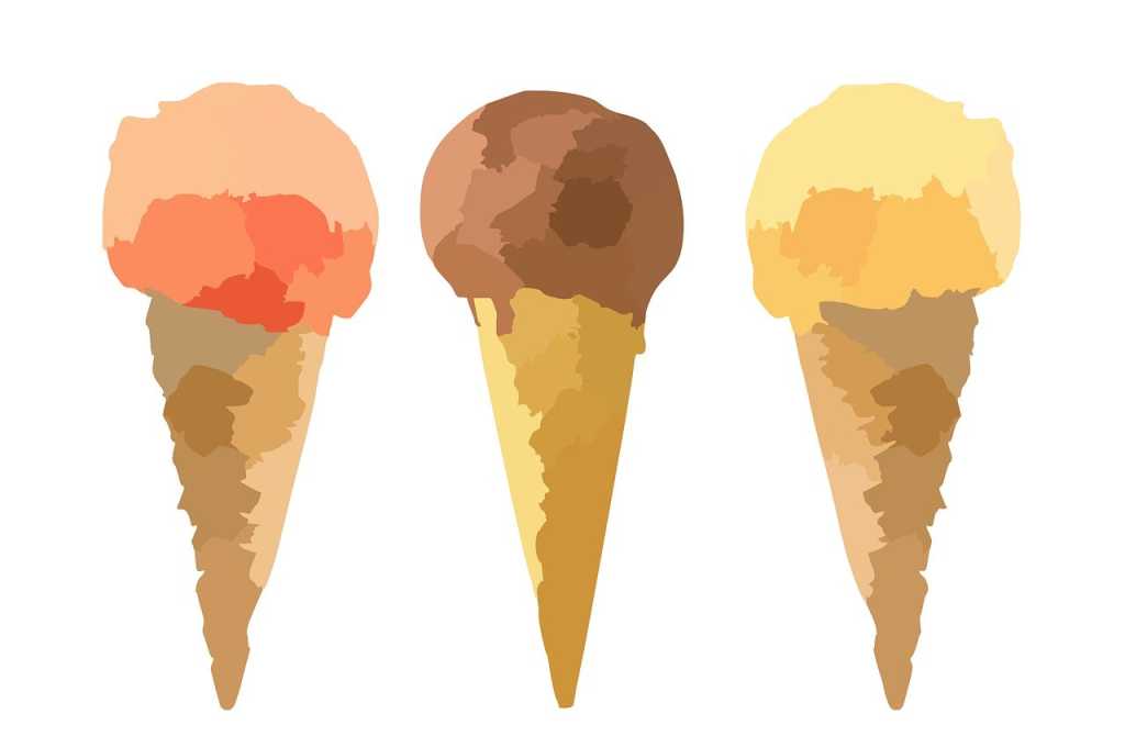 ice cream cones flavors dessert