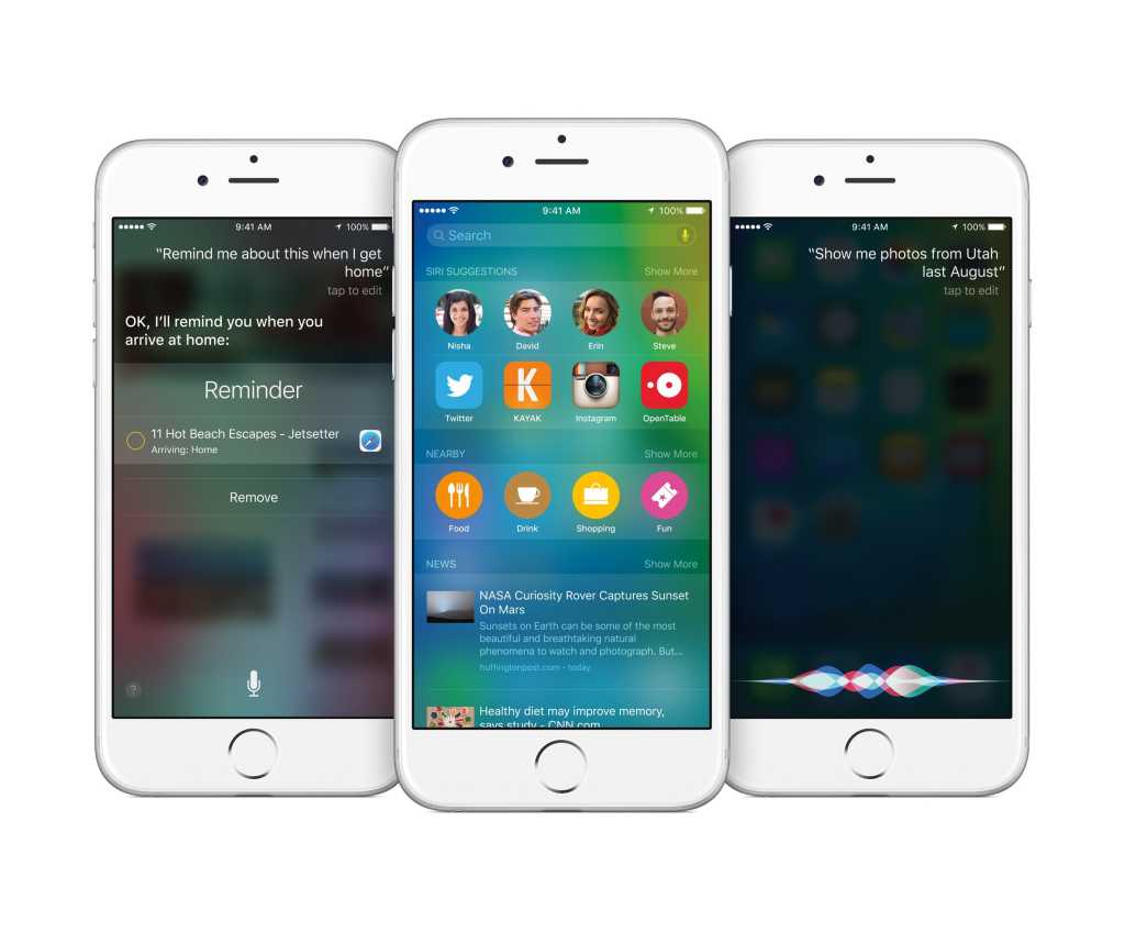 iOS 9 on iPhone 6