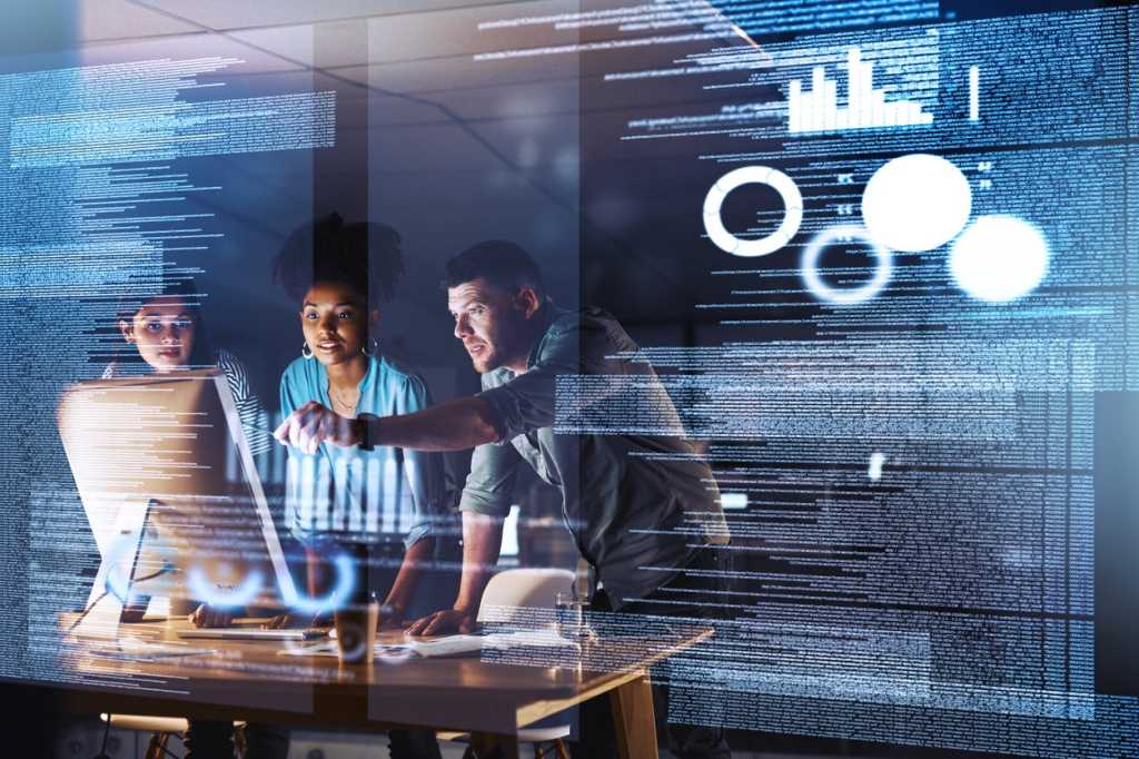 Team assessing cloud