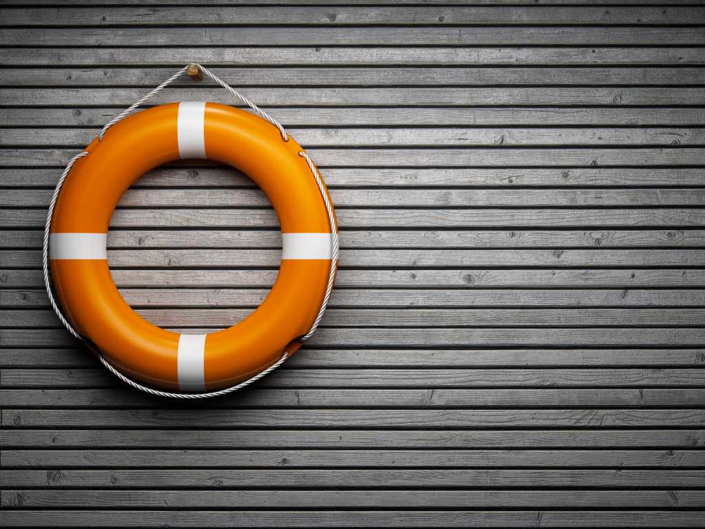 lifebuoy on wooden wall rescue overboard preserver saver