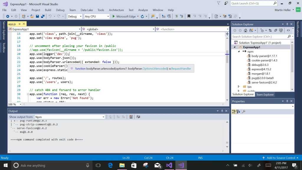 microsoft visual studio 2017