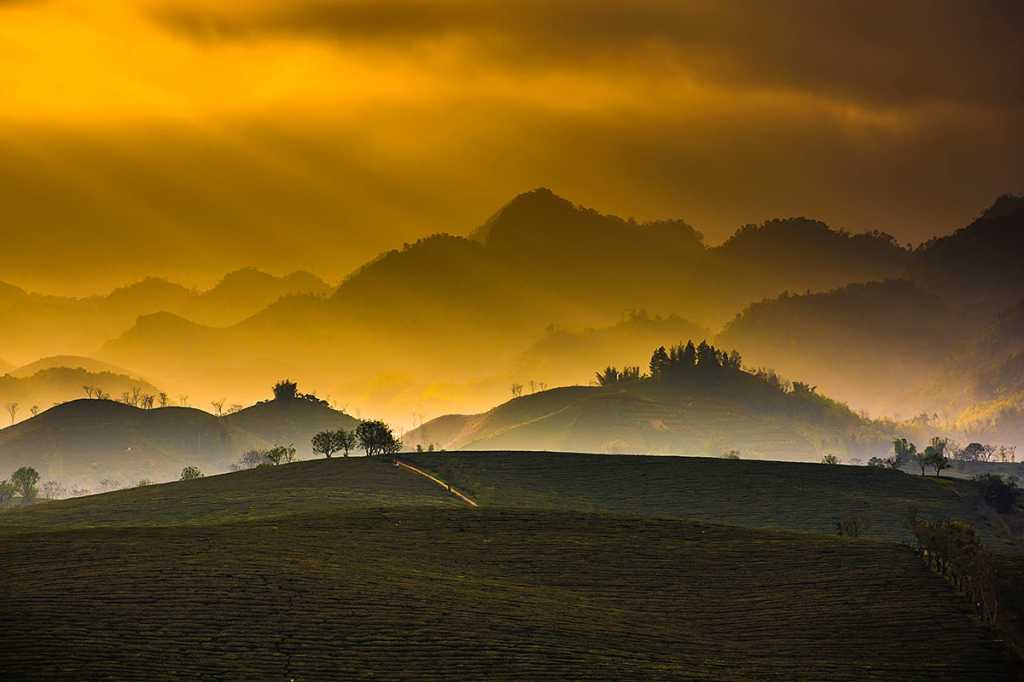 Mộc Châu District, Vietnam, Southeast Asia  >  hills, mountains, landscape