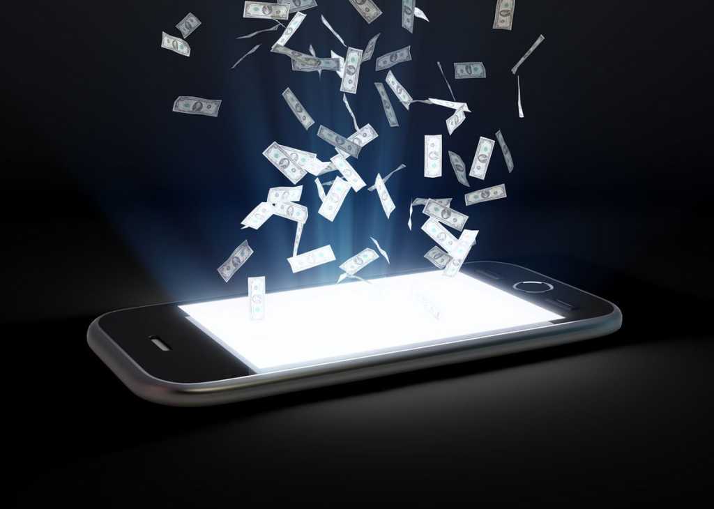 money smartphone cash mobile dollars