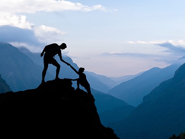 mountain support climbers