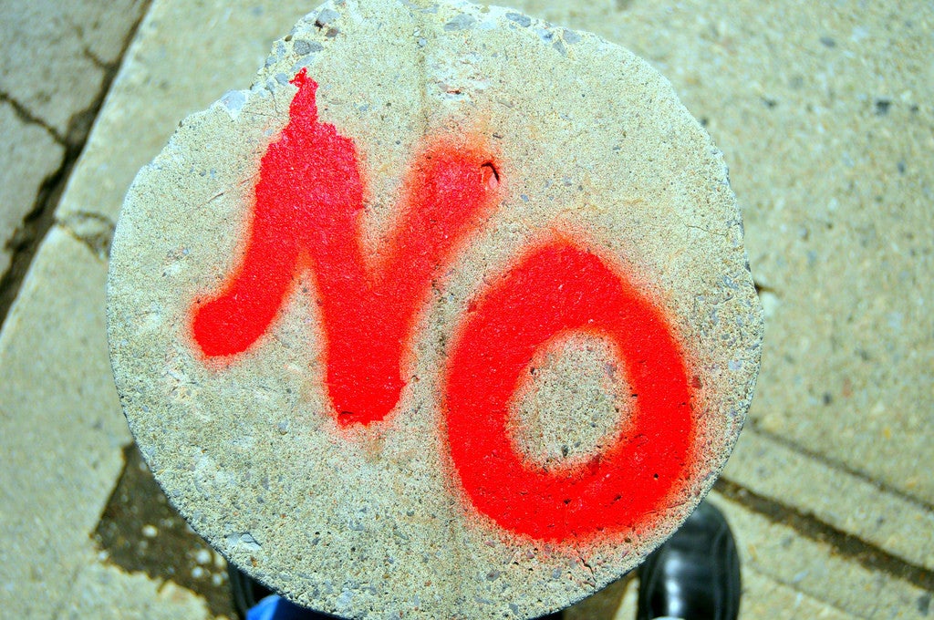 just say no spray paint deny nope