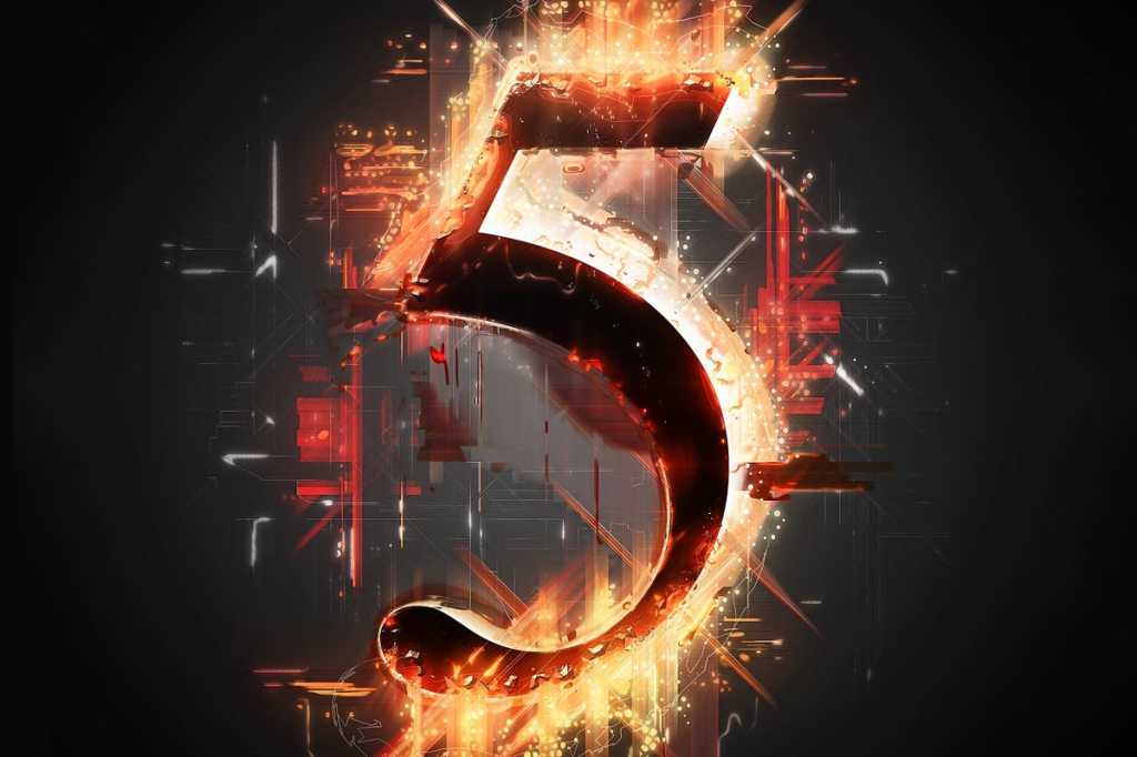 number 5 on fire top five five tips