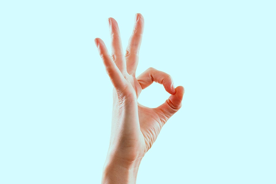 ok sign hand