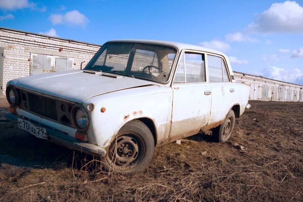 old car abondoned broken down need repair vintage car