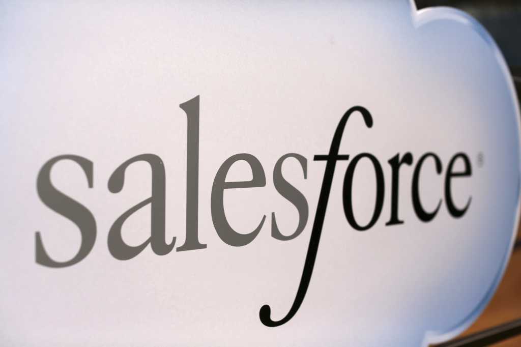 Salesforce logo and sign