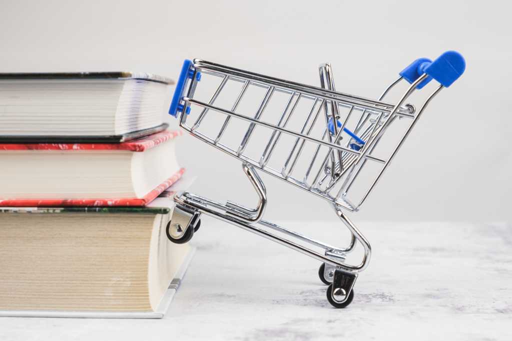 Books with shopping cart
