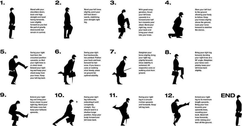 silly walk gait