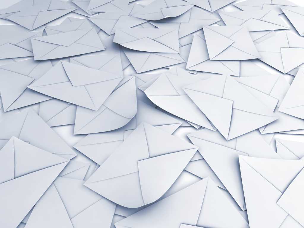 stack of envelopes 123215443