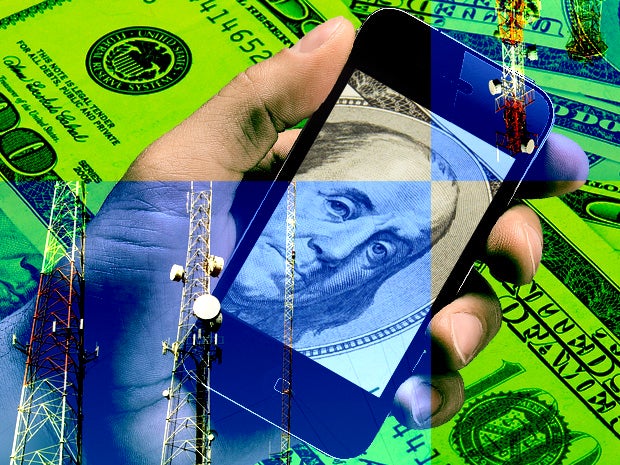 telecoms money cash smartphones carriers