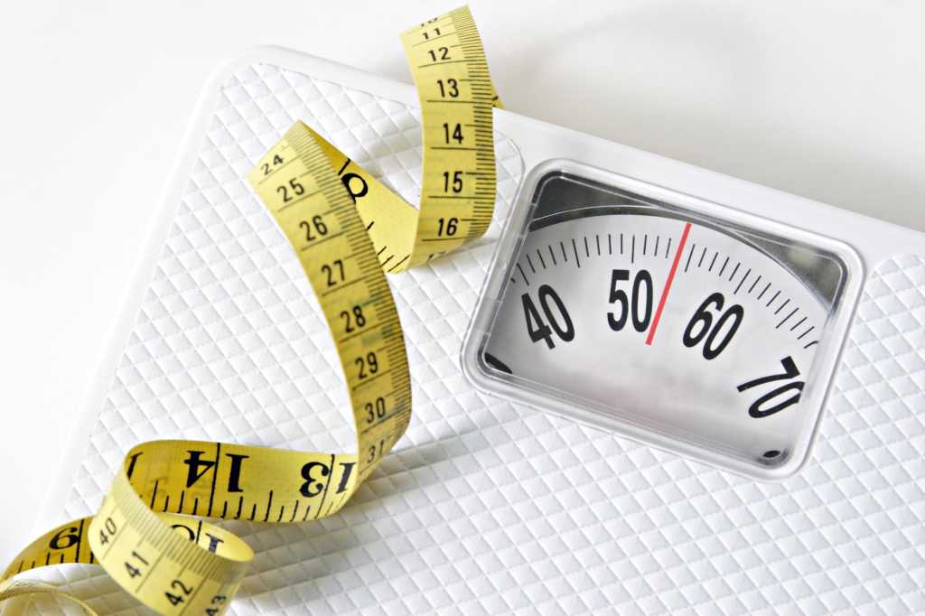 healthcare scale and tape measure