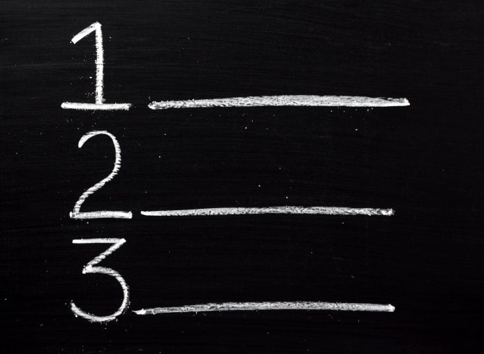 chalkboard with 1, 2, 3 written on it